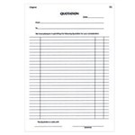 Olympic 750 Quotation Book Carbonless Duplicate 297 X 210Mm A4 50 Leaf