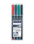 Staedtler Lumocolor Permanent Markers Fine 06Mm Wallet 4