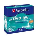 Verbatim DvdRw 47Gb Jewel Case Pack 5