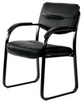Ys Design Client Leather Visitor Chair