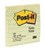 3M 630Ss Post-It Ruled Pad 73 X 73Mm Yellow
