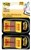 3M 680-Sh2 Post-It Message Flags Sign Here Yellow Twin Pack 100