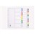 Marbig Polypropylene Dividers A4 5 Tab Multi Coloured