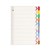 Marbig Dividers Index A4 Colour 10 Tab