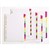 Marbig Dividers Reinforced Board A4 Fluoro 10 Tab