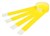 Rexel Tyvek Wristbands With Serial Number Fluoro Yellow Pack 100