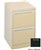Brownbuilt Legato 2 Drawer Filing Cabinet Black Ripple