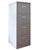 Brownbuilt Octave 4 Drawer Filing Cabinet Silver Grey