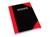 Cumberland Red & Black Gloss Notebook Index A4 200 Pages