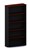 Ddk Accent Bookcase 4 Shelves 1800 X 900 X 300Mm Redgum/Black