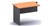 Ddk Accent Fixed Empty Desk Return 900 X 600 X 725Mm IsBeech