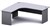 Ddk Accent Radial Workstation 2 Piece Left Hand Return 1800 X 750  1800 X 600 X 725Mm GreyGrey