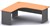 Ddk Accent Radial Workstation 2 Piece Left Hand Return 1800 X 750  1800 X 600 X 725Mm IsCrownbeech