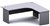 Ddk Accent Radial Workstation 2 Piece Right Hand Return 1800 X 750  1800 X 600 X 725Mm GreyGrey