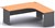 Ddk Accent Radial Workstation 2 Piece Right Hand Return 1800 X 750  1800 X 600 X 725Mm IsCrownbeech