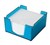 Italplast I 130Ptb Tinted Coloured Memo Cube With Paper Tint Blue