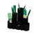 Italplast I 30Gr Greenr Desk Tidy 6 Compartment Black