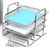 Italplast I340 S Wire Mesh Document Tray Set 3 Tier Silver