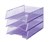 Italplast I 60Tpr Multi Fit Document Tray Tint Purple