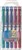 Uni-Ball Gel Impact Rollerball Pen Broad Metallic Colours Pack 5
