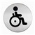 Durable Signage Wc Handicapped 83Mm