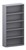 Ddk Accent Bookcase 4 Shelves 1800 X 900 X 300Mm Grey/Grey