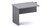 Ddk Accent Fixed Empty Desk Return 900 X 450 X 725Mm Grey/Grey