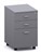 Ddk Accent 2 Drawer And File Mobile Pedestal 406 X 510 X 670Mm Grey/Grey
