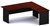 Ddk Accent Radial Workstation 2 Piece Right Hand Return 1800 X 750 / 1800 X 600 X 725Mm Redgum/Black