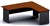 Ddk Accent Radial Workstation 2 Piece Right Hand Return 1800 X 750 / 1800 X 600 X 725Mm Is/Cherrywood