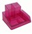 Italplast I 35Tpk Desk Organiser Tinted Pink
