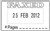 Deskmate Die Plate Date Stamp Faxed