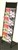 Deflect-O Dr1005 Mobile Floor Display Stand Suits A4 A5 Dl 4 Tier Black Wire