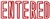 Xstamper 1021 Message Stamp Entered Red