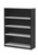 Ys Design Oxley Bc12 Bookcase 4 Shelves 1200 X 315 X 900Mm White/Ironstone