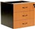 Ys Design Oxley 3 Drawer Fixed Pedestal 472 X 470 X 450Mm Beech Ironstone